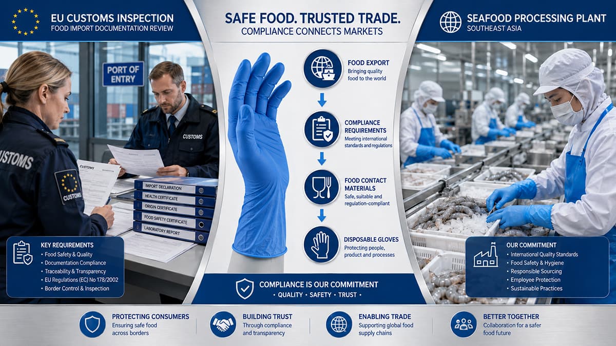 Glove Compliance for Southeast Asia Food Exporters: Vietnam, Indonesia and Thailand Certification Requirements in 2026