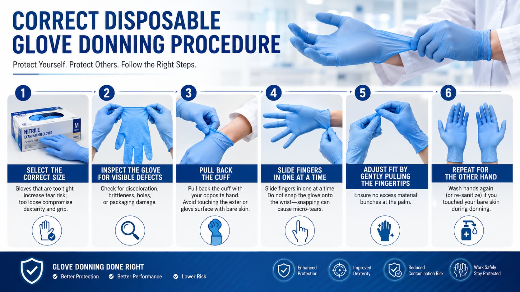 How to Don and Doff Disposable Gloves: Infection Control Guide