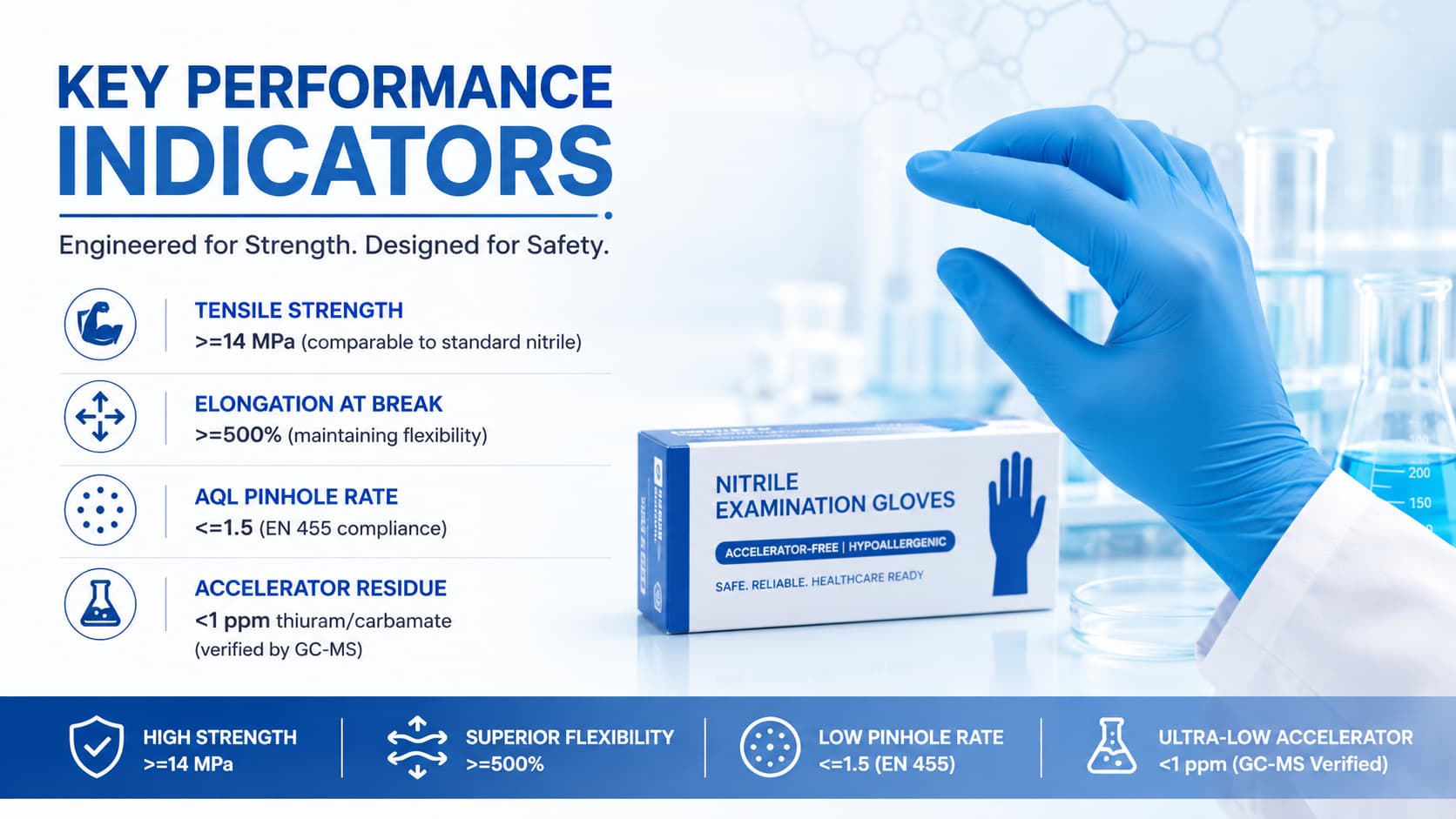Accelerator-Free Nitrile Gloves — Solving Type IV Allergies in Healthcare