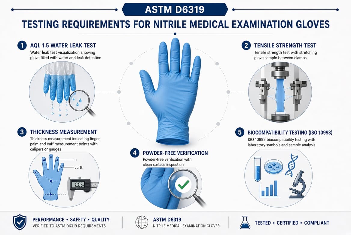ASTM D6319 Explained: US Standard for Nitrile Examination Gloves (2026 Guide)